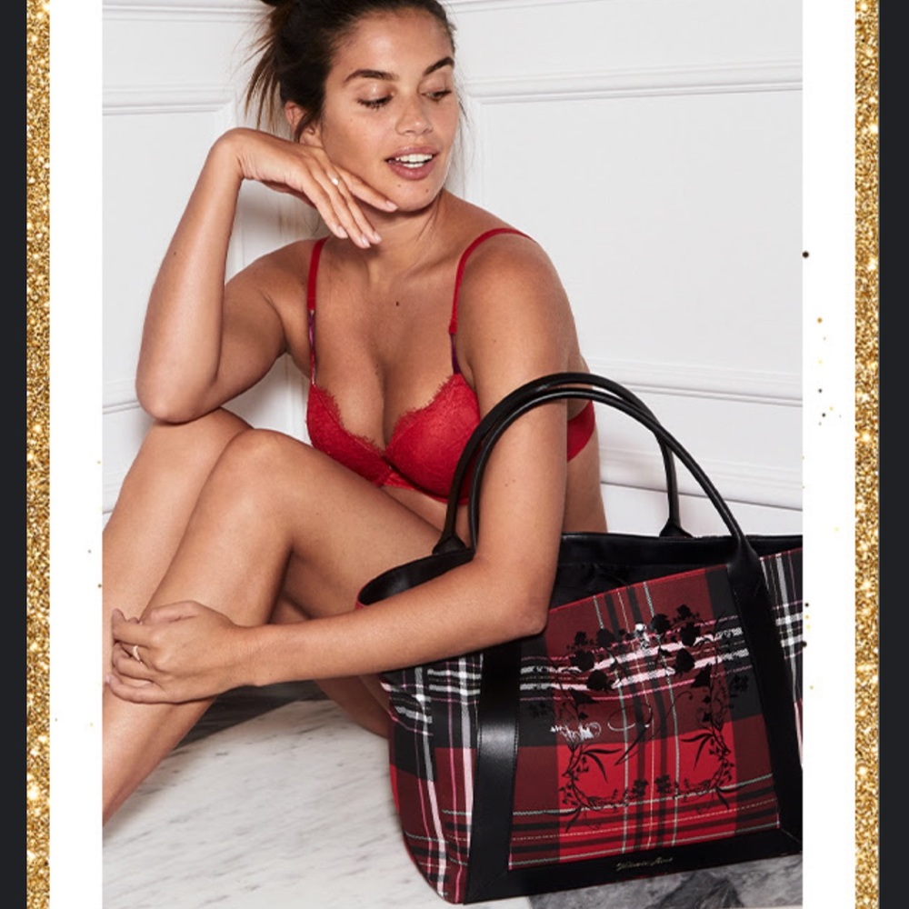 Victoria's Secret Women's Plaid Tote Bag 2020